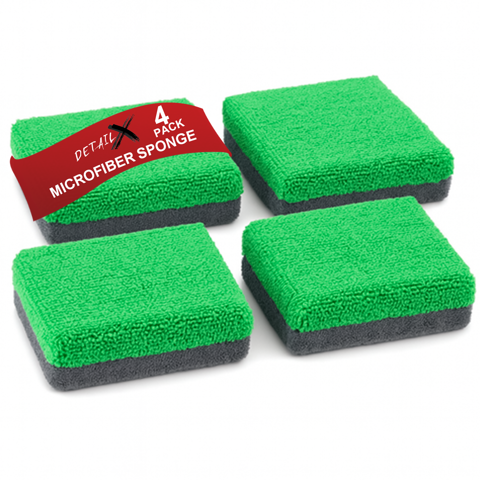 4x Detail X - Mikrofaser Applikationsschwamm