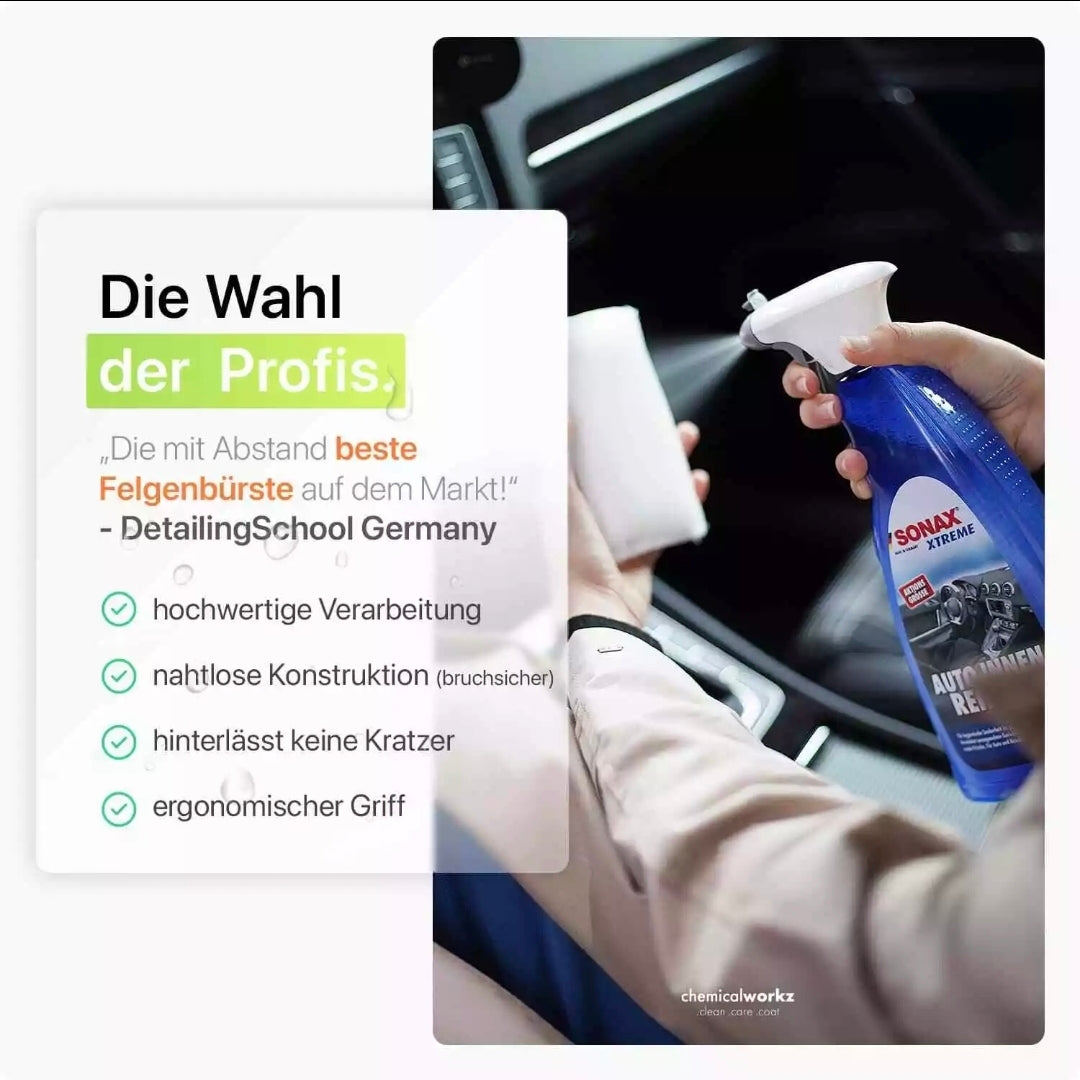 3x chemicalworkz Scrub Pad Interior Cleaning Scrubpad Set Schwamm Leder Textil
