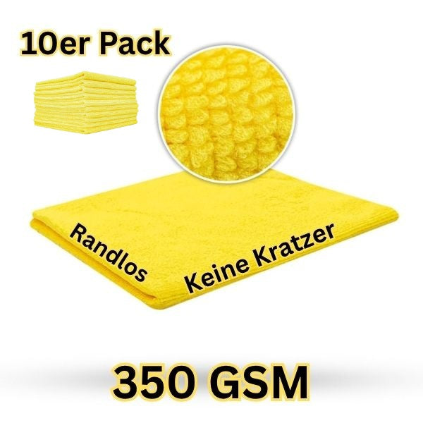 Detail X – 10er Pack Mikrofaser Allzwecktuch Coating Towel 350 GSM