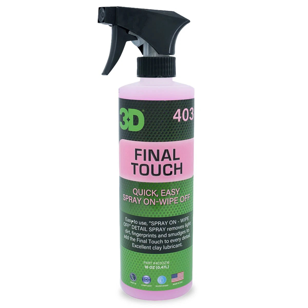 3D Final Touch Detailer Schnellreiniger 473ml
