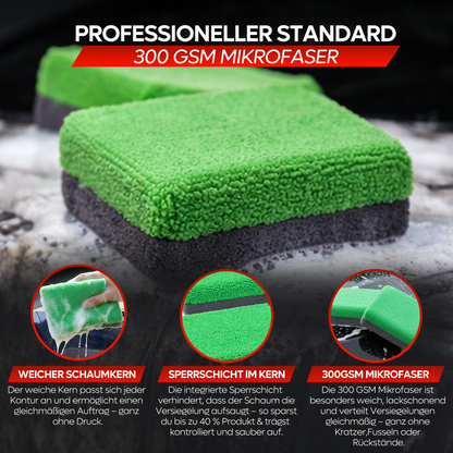 4x Detail X - Mikrofaser Applikationsschwamm