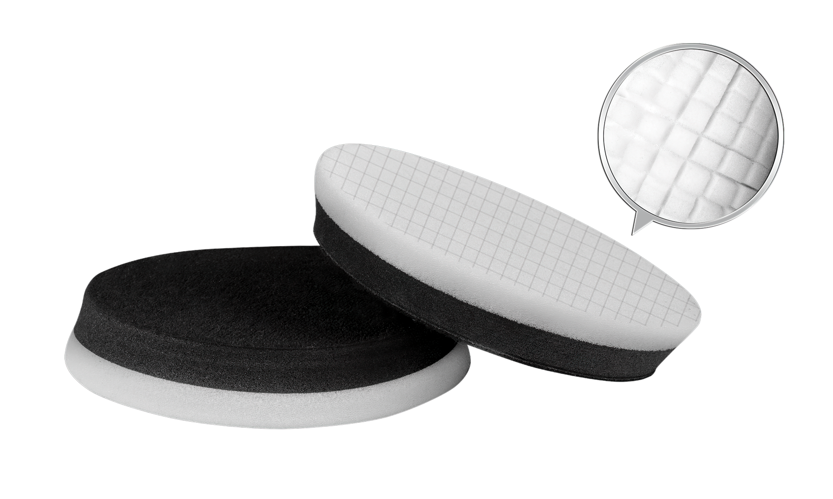 Extreme Cut Sandwich-SpiderPad schwarz/weiß 125/25mm