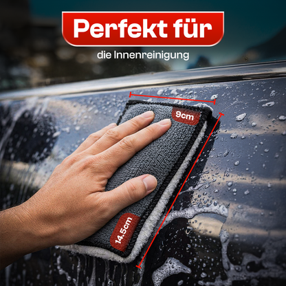 4er Set Detail X Scrub Pad, Reinigungspad für die Innen Reinigung Pflege von Kunststoff, Polster, Leder, Cockpit & Armaturen