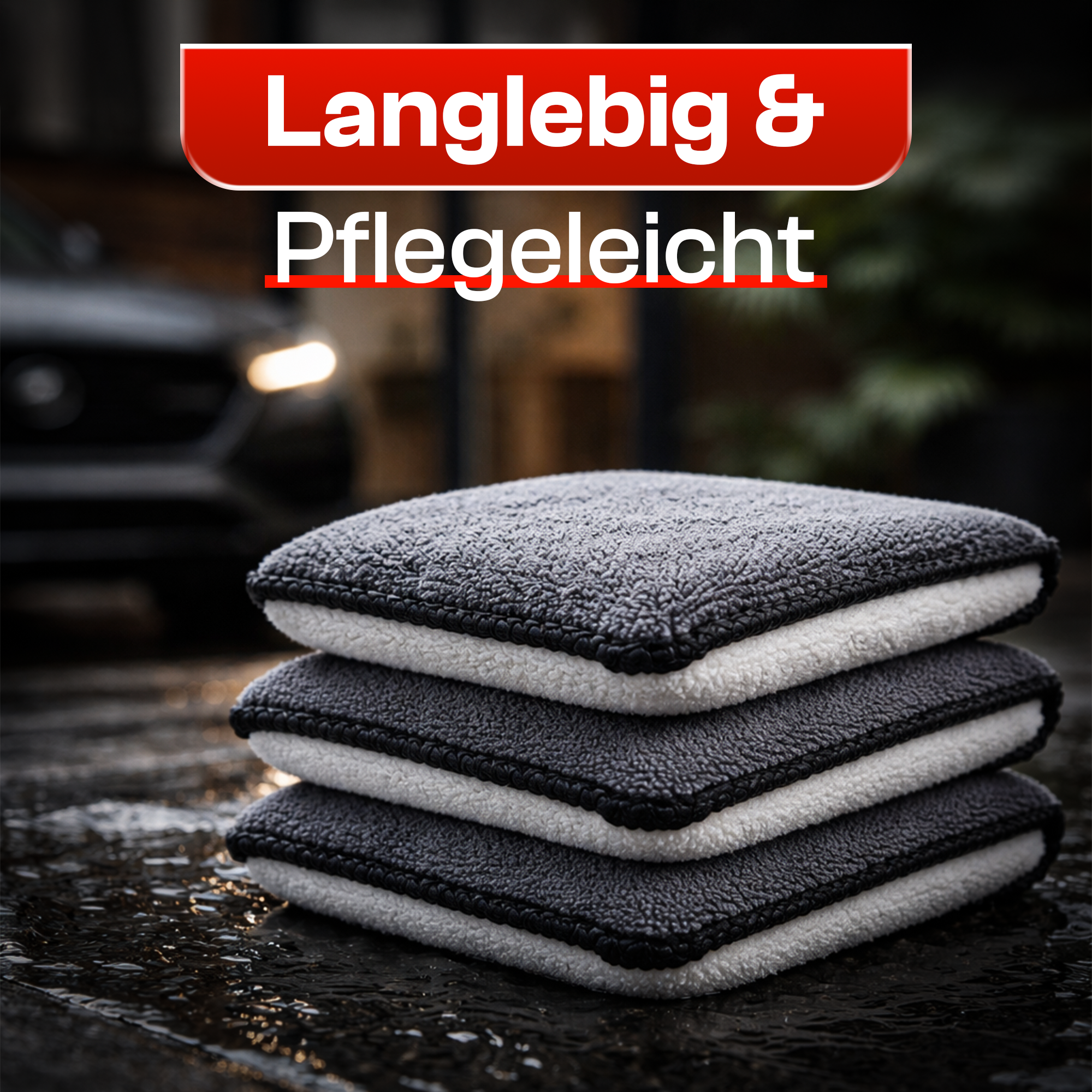 4er Set Detail X Scrub Pad, Reinigungspad für die Innen Reinigung Pflege von Kunststoff, Polster, Leder, Cockpit & Armaturen