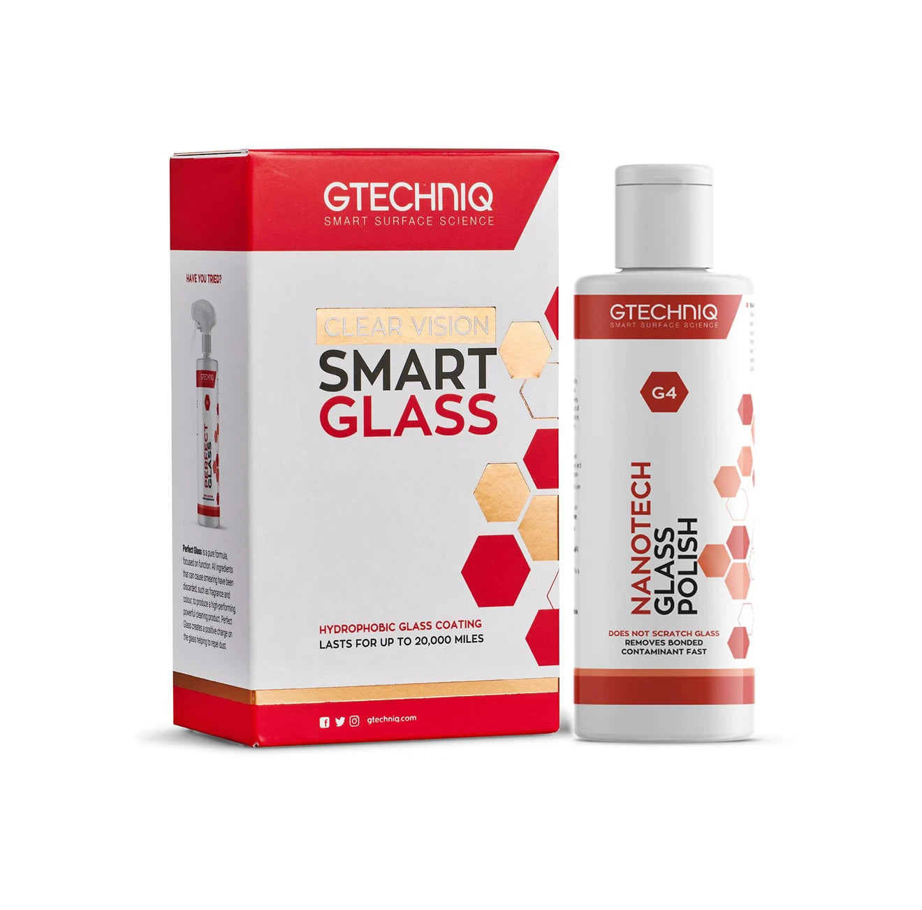 Gtechniq Glasversiegelung Set ClearVision Smart Glass G1 + G2 + G4 100ml