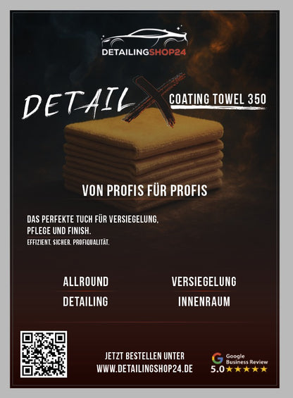 10er Pack Mikrofaser-Allzwecktuch "Detail X" 350GSM