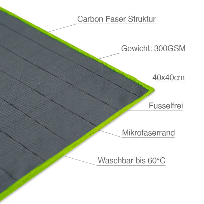 Detail X - Scheibenreinigungstuch "Carbon"