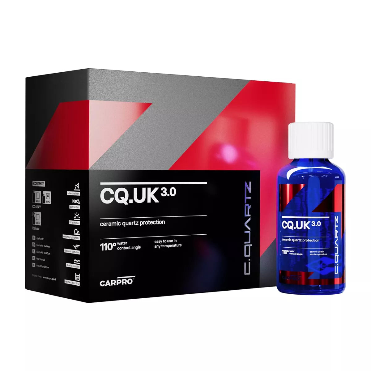 CarPro CQUARTZ UK 3.0 Keramikversiegelung Kit 30ml