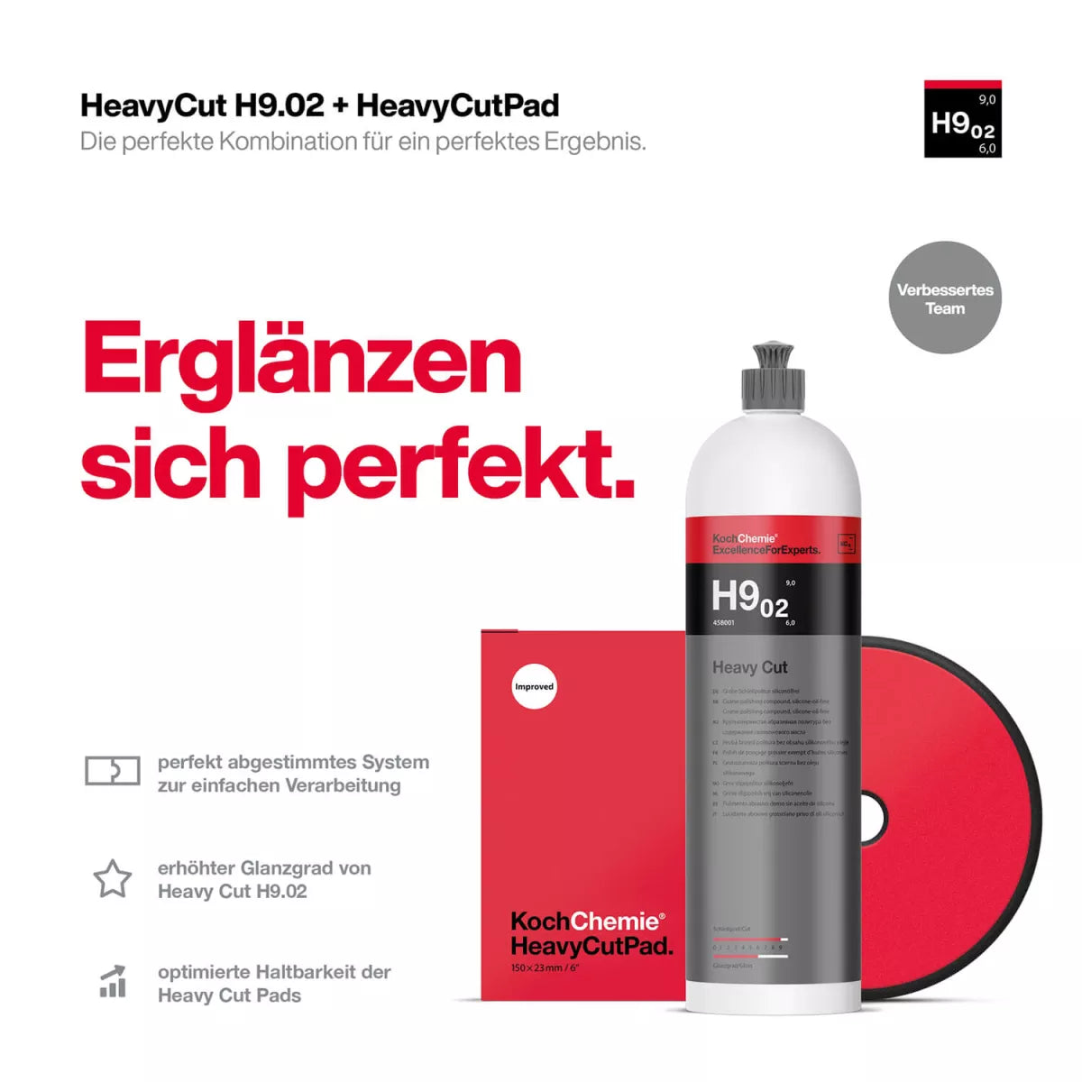 Koch Chemie Heavy Cut H9.02 1L Grobe Schleifpolitur siliconölfrei