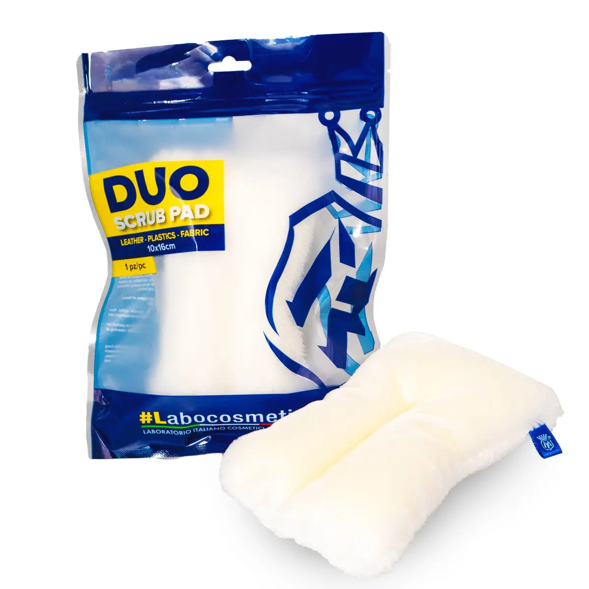 Labocosmetica Duo Scrub Pad Interiorbürste Leder, Kunststoff, Stoff