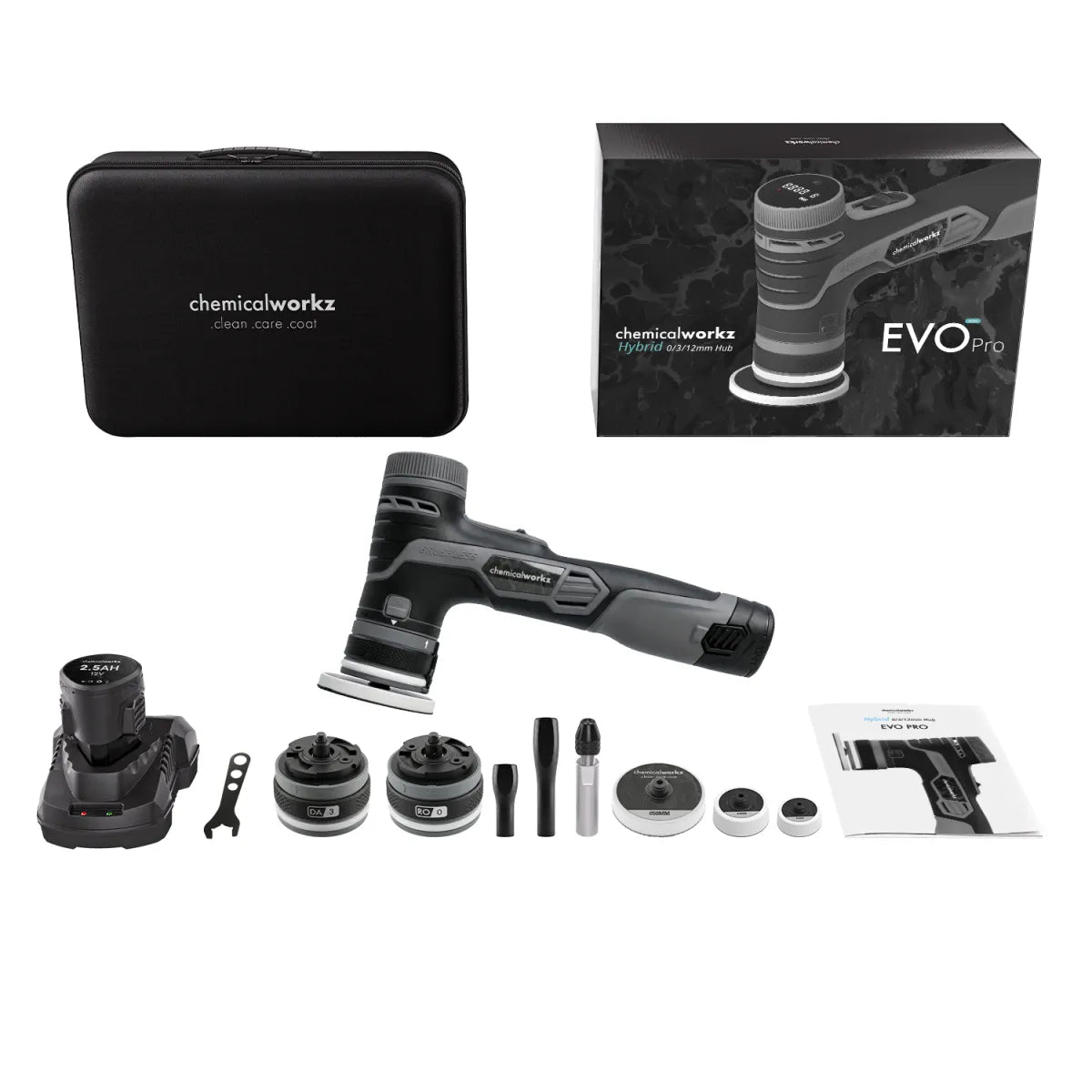 chemicalworkz EVO Mini Pro Akku Hybrid-Exzenter Poliermaschine