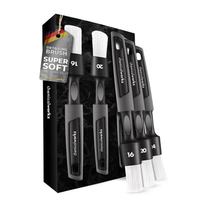 Chemicalworkz – Black & White Boar Detailing Pinsel Set (Außen&Innenbereich)