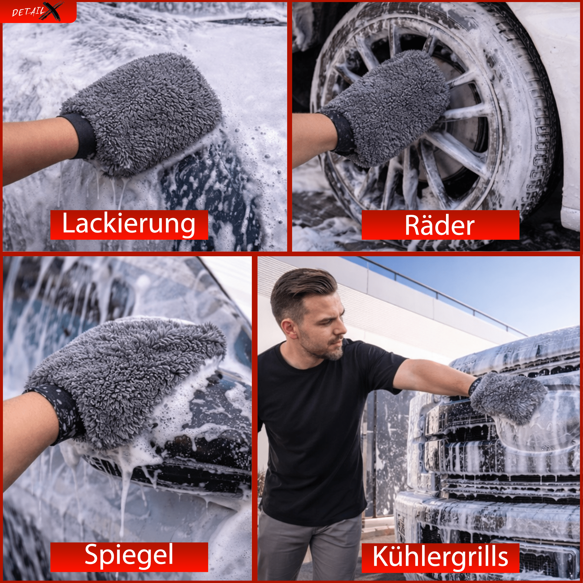 Auto Waschhandschuh aus Mikrofaser - Detail X Wash Mitt