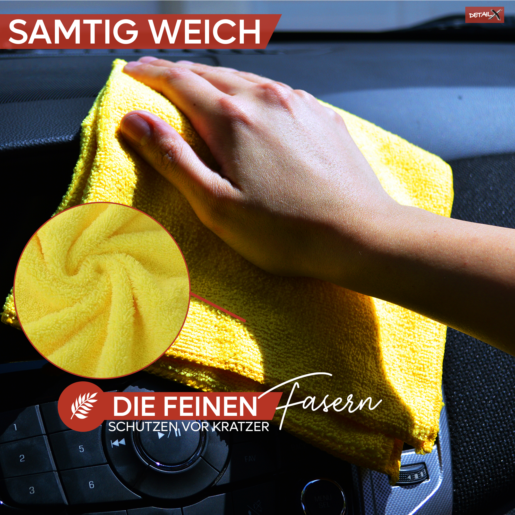 Mikrofasertuch Allzwecktuch Coating Towel 350 gsm 10er Pack