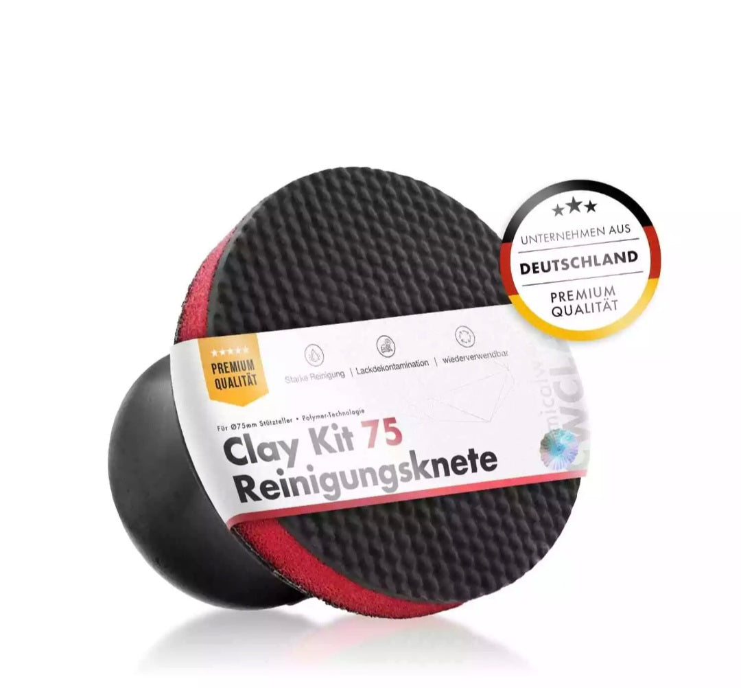 Chemicalworkz Clay Kit 75 mm – Reinigungsknete Pad für Exzenter & Handanwendung
