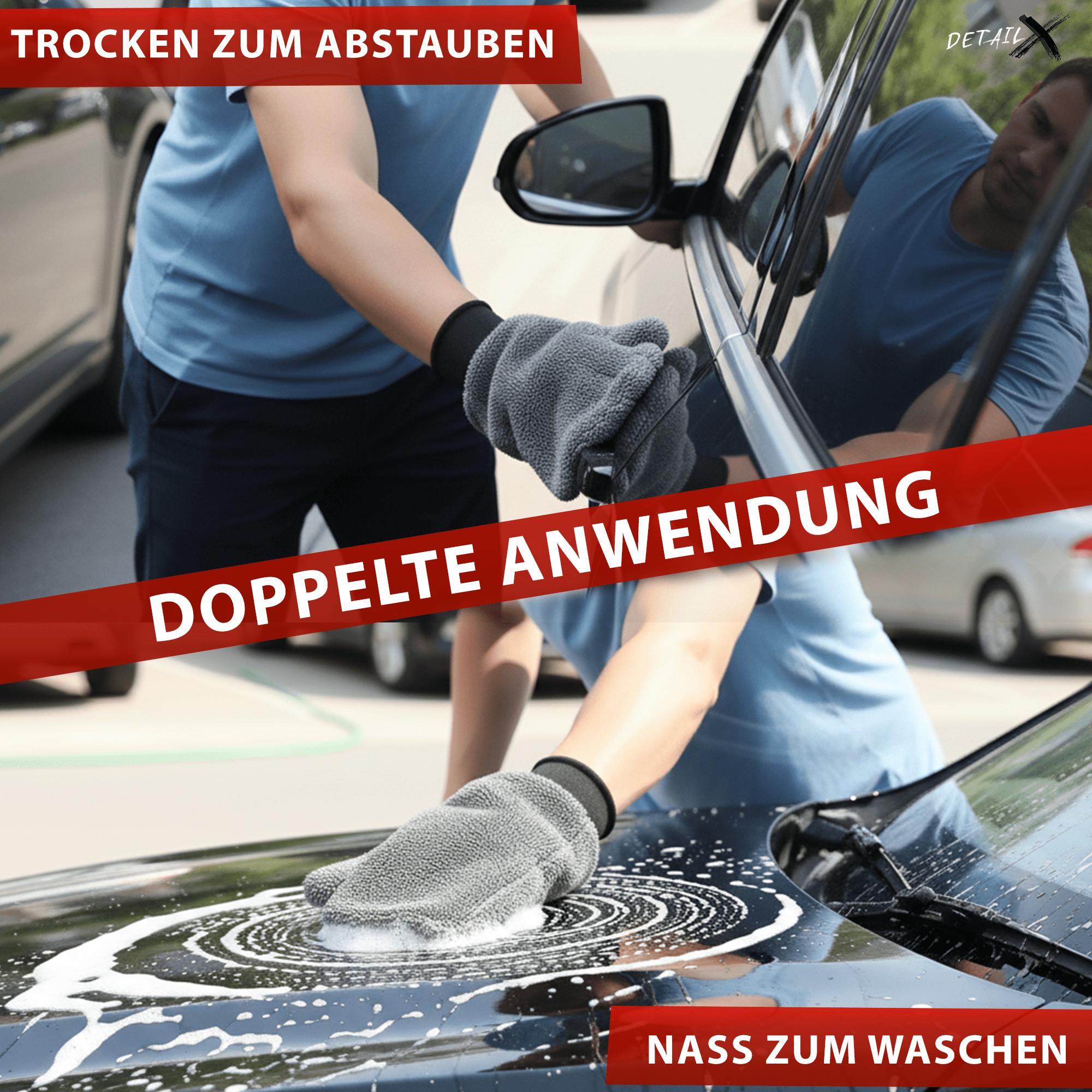 Auto Waschhandschuh aus Mikrofaser - Detail X Wash Mitt
