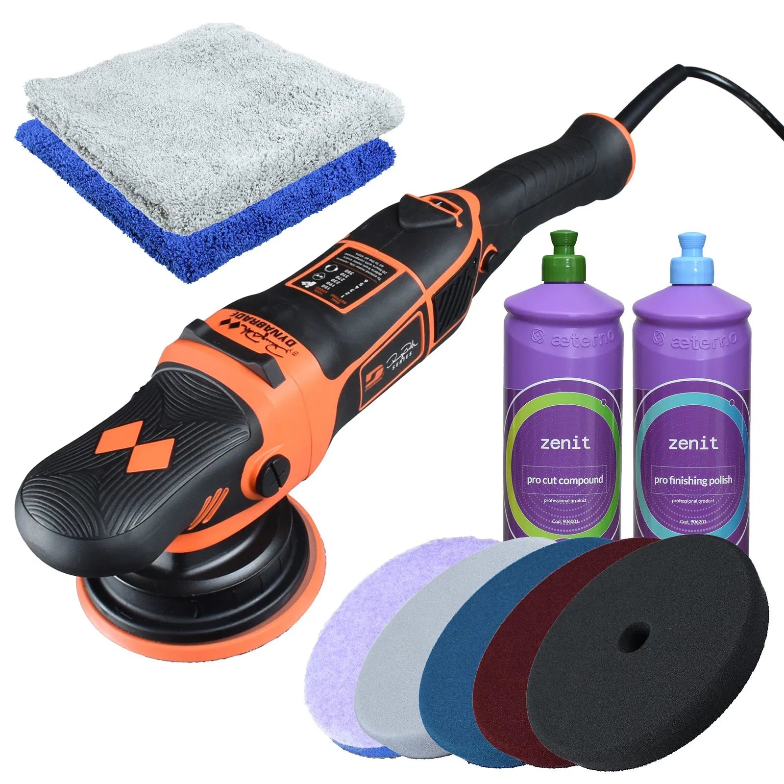 Dynabrade DB8E Poliermaschine- Zwangsexzenter Polierset