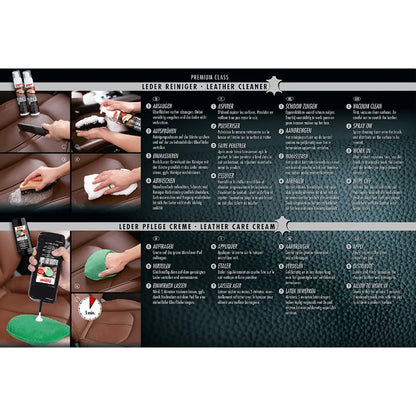 SONAX PREMIUM CLASS LederPflegeSet – Komplettset für Reinigung & Pflege